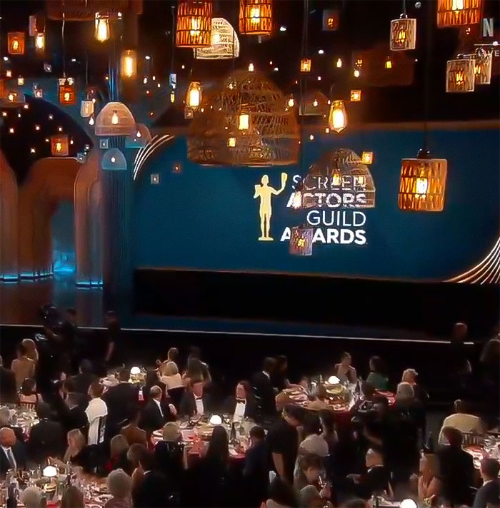 Audience at the 2025 SAG Awards, featuring skinny stars amid Hollywood's Ozempic craze, seated under ornate lighting. Audience at the 2025 SAG Awards, featuring skinny stars amid Hollywood's Ozempic craze, seated under ornate lighting.