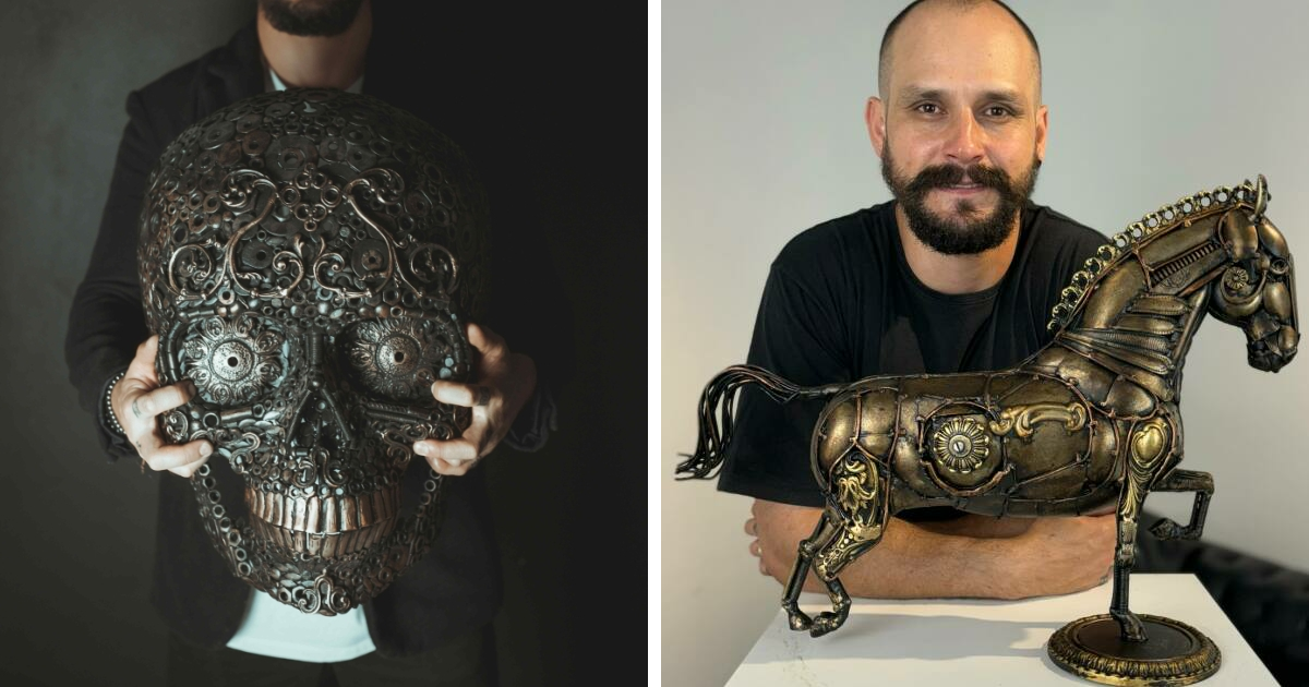 From Scraps To Art: 33 Mesmerizing Metal Sculptures Made By Michel