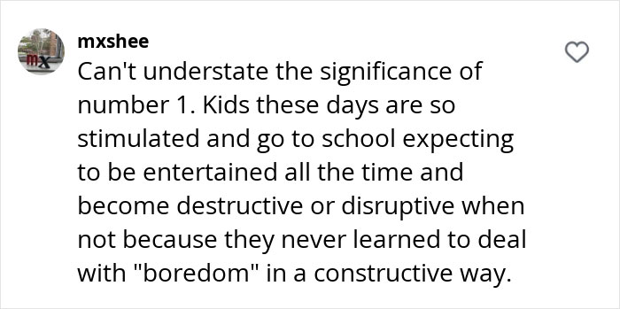 Comment on entitlement-free kids discussing the impact of boredom on children's behavior. Comment on entitlement-free kids discussing the impact of boredom on children's behavior.