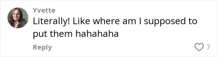 Comment from Yvette: "Literally! Like where am I supposed to put them hahahaha," discussing reactions to stares. Comment from Yvette: "Literally! Like where am I supposed to put them hahahaha," discussing reactions to stares.