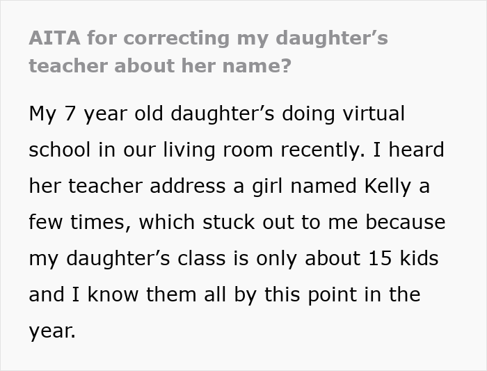 Dad Has Enough Of Teacher Calling Daughter 'Kelly,' Calls Her Out During Online Class