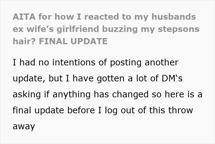 Bio Mom’s GF Shaves Her Kid's Head Bald Without Asking, Stepmom Calls Her Out, Leads To Breakup Bio Mom’s GF Shaves Her Kid's Head Bald Without Asking, Stepmom Calls Her Out, Leads To Breakup