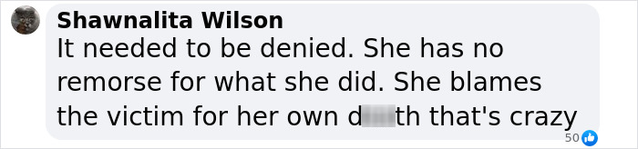 Comment on Selena's assassin denied parole, blaming victim. Comment on Selena's assassin denied parole, blaming victim.