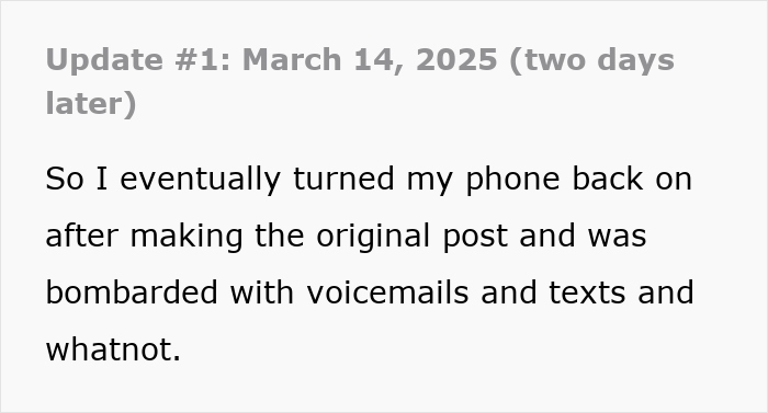 Update on love story bet; phone off, bombarded with calls and messages. March 14, 2025. Update on love story bet; phone off, bombarded with calls and messages. March 14, 2025.