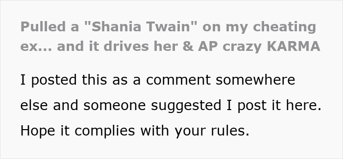 Text about affair partners' spouses finding happiness together, driving others crazy. Text about affair partners' spouses finding happiness together, driving others crazy.