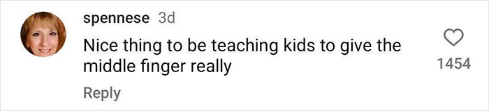 Comment expressing outrage at Chris Hemsworth’s “inappropriate” photo involving his son, noting bad influence on kids. Comment expressing outrage at Chris Hemsworth’s “inappropriate” photo involving his son, noting bad influence on kids.