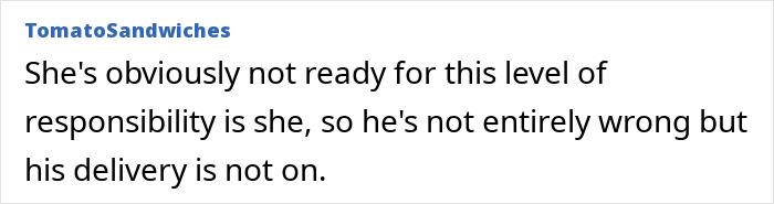 Comment on a man's delivery about kids' responsibility in a supermarket disappearance context. Comment on a man's delivery about kids' responsibility in a supermarket disappearance context.
