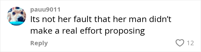 Comment criticizing an uninspired proposal with 12 likes. Comment criticizing an uninspired proposal with 12 likes.