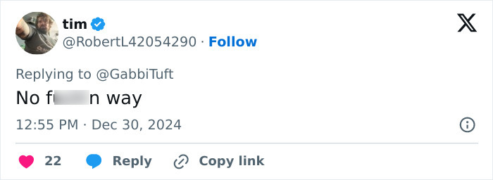 Tweet reaction to former WWE star's transition, expressing disbelief with "No f***ing way. Tweet reaction to former WWE star's transition, expressing disbelief with "No f***ing way.