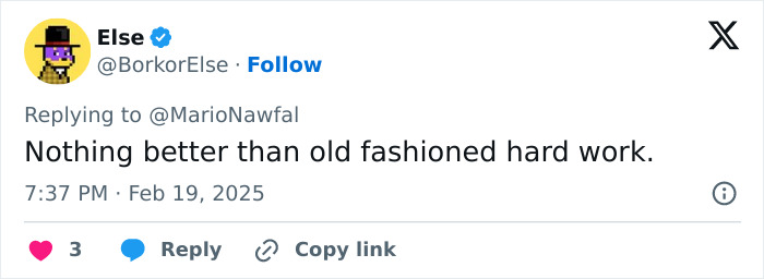 Tweet reply about hard work, featuring anti-obesity meds discussion. Tweet reply about hard work, featuring anti-obesity meds discussion.