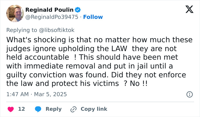 Tweet criticizing judicial system's accountability after teen's release leads to another crime. Tweet criticizing judicial system's accountability after teen's release leads to another crime.