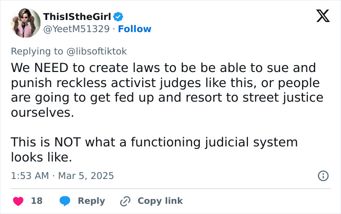 Tweet criticizing lenient prosecutors and calling for judicial reform, highlighting public frustration with the justice system. Tweet criticizing lenient prosecutors and calling for judicial reform, highlighting public frustration with the justice system.
