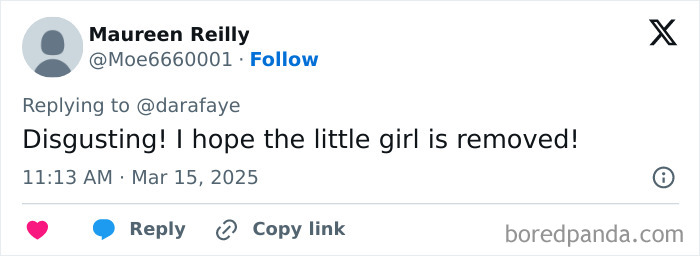 Twitter user reacts to news about police officer and 6-year-old daughter standing in cold with a sign. Twitter user reacts to news about police officer and 6-year-old daughter standing in cold with a sign.