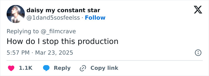 Social media user criticizes Margot Robbie's Wuthering Heights costume, questioning how to stop the production. Social media user criticizes Margot Robbie's Wuthering Heights costume, questioning how to stop the production.