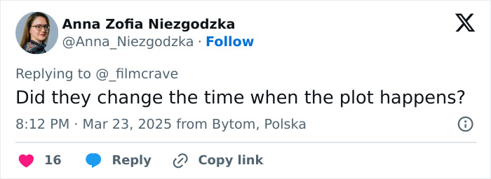Tweet questioning plot timing related to Margot Robbie's Wuthering Heights costume drama. Tweet questioning plot timing related to Margot Robbie's Wuthering Heights costume drama.