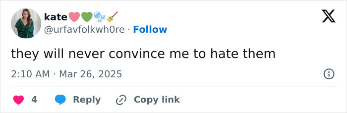 Tweet saying, "they will never convince me to hate them," related to Gwyneth Paltrow and Meghan Markle rumors. Tweet saying, "they will never convince me to hate them," related to Gwyneth Paltrow and Meghan Markle rumors.