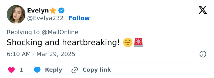 Tweet from Evelyn describes an assault incident at a bachelorette party as "shocking and heartbreaking. Tweet from Evelyn describes an assault incident at a bachelorette party as "shocking and heartbreaking.