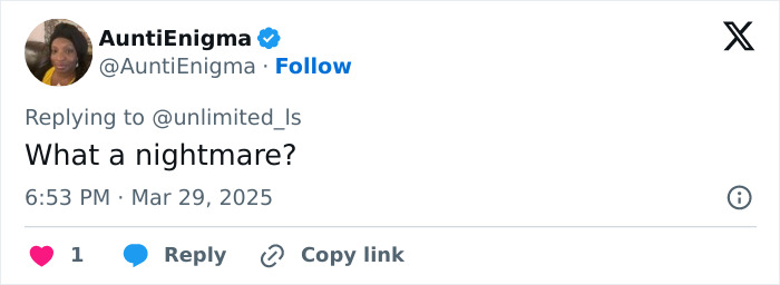 Tweet by AuntiEnigma reacting to shocking news about a convict assaulting a bride-to-be at a bachelorette party. Tweet by AuntiEnigma reacting to shocking news about a convict assaulting a bride-to-be at a bachelorette party.