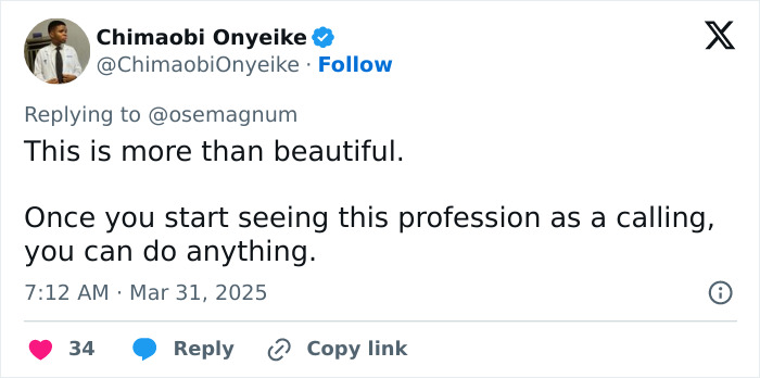 Tweet praising nurses, highlighting their dedication and calling. Tweet praising nurses, highlighting their dedication and calling.