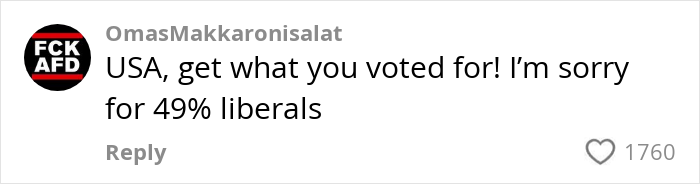 Comment with political sentiment on grocery prices in America, expressing discontent with voting outcomes. Comment with political sentiment on grocery prices in America, expressing discontent with voting outcomes.