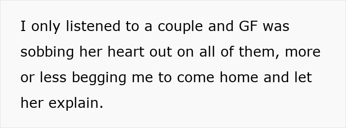 Girlfriend sobbing, begging boyfriend to believe love story after revealing it started as a bet. Girlfriend sobbing, begging boyfriend to believe love story after revealing it started as a bet.