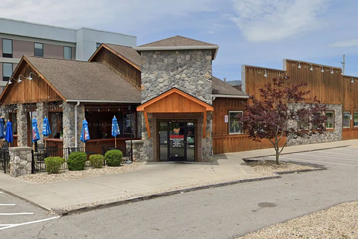 Restaurant exterior where a woman was fired for leaving a "disgusting" message on a bill. Restaurant exterior where a woman was fired for leaving a "disgusting" message on a bill.