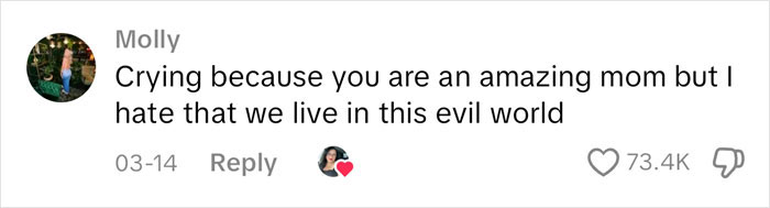 Social media comment praising a mom, sparking an important discussion. Social media comment praising a mom, sparking an important discussion.
