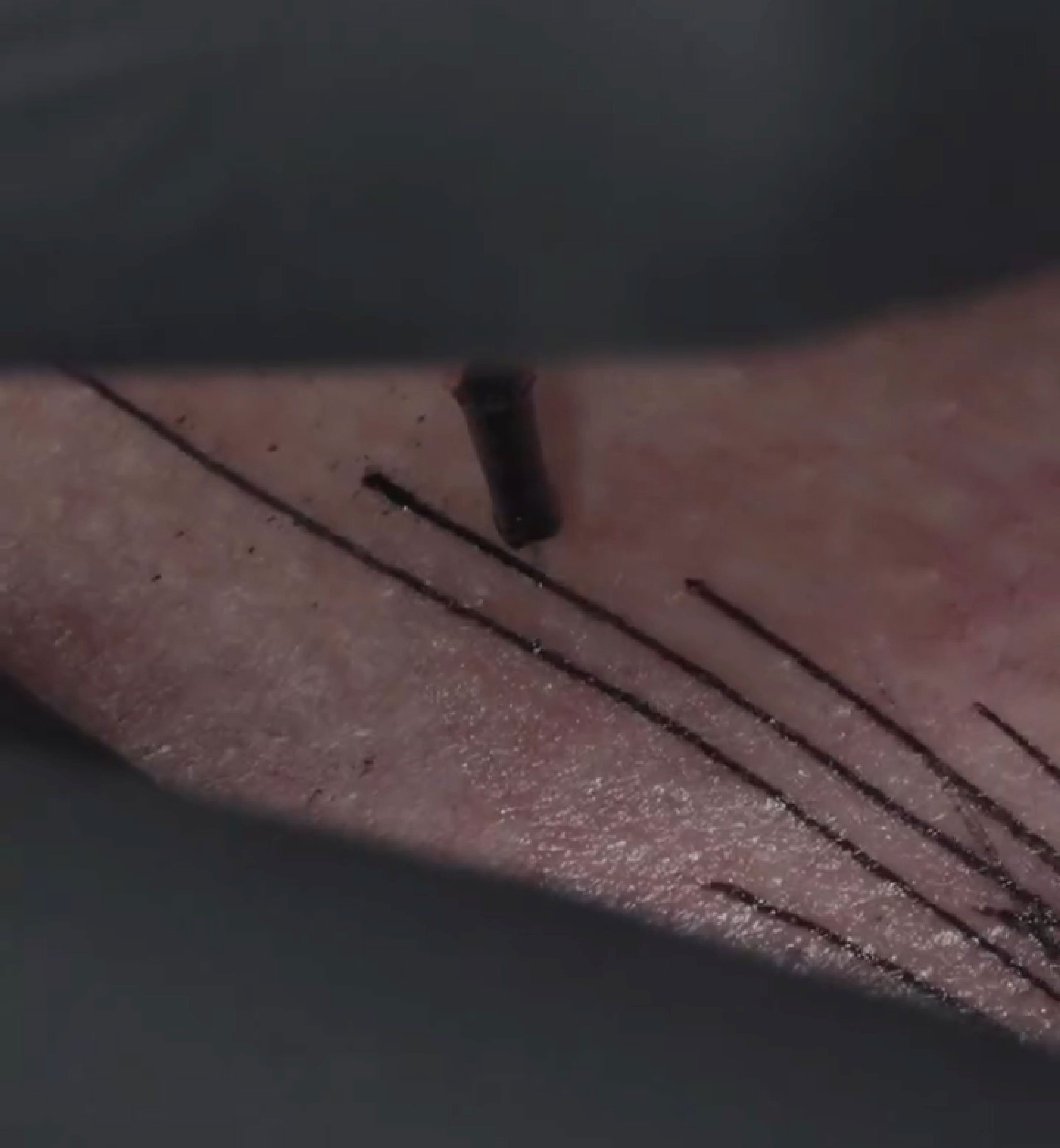 Tattoo artist inks unique brain activity imprint on skin. Tattoo artist inks unique brain activity imprint on skin.