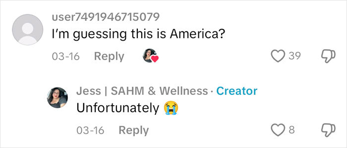 Comment thread with "Mom follows her daughter" discussion, featuring user interactions and reactions. Comment thread with "Mom follows her daughter" discussion, featuring user interactions and reactions.