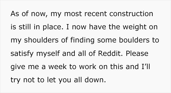 “This Is Not A Driveway”: Woman Prepares A Boulder-Sized Reality Check For Jerk Neighbors “This Is Not A Driveway”: Woman Prepares A Boulder-Sized Reality Check For Jerk Neighbors