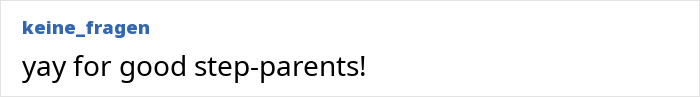 "Comment saying 'yay for good step-parents!' about Harvey Weinstein and Adrien Brody Oscars message. "Comment saying 'yay for good step-parents!' about Harvey Weinstein and Adrien Brody Oscars message.