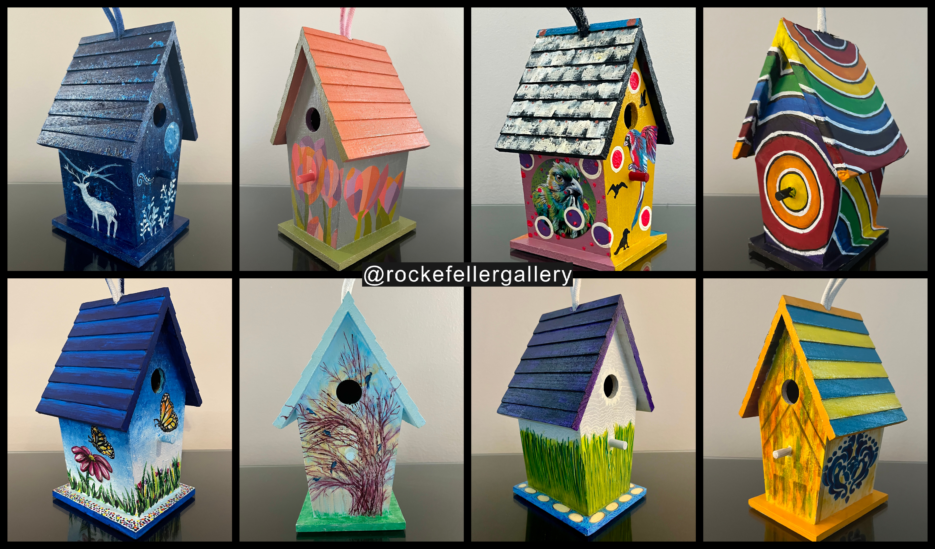 32 Artists Transform Birdhouses Into Flights Of Fancy