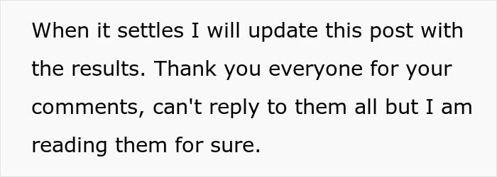 Text update about babysitting pay discussion, acknowledging comments, and promising future results. Text update about babysitting pay discussion, acknowledging comments, and promising future results.