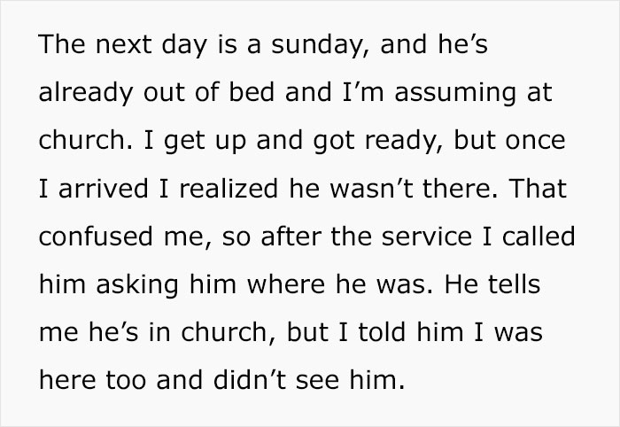 Text about a man attending church, contemplating the impact of his new beliefs on his marriage. Text about a man attending church, contemplating the impact of his new beliefs on his marriage.
