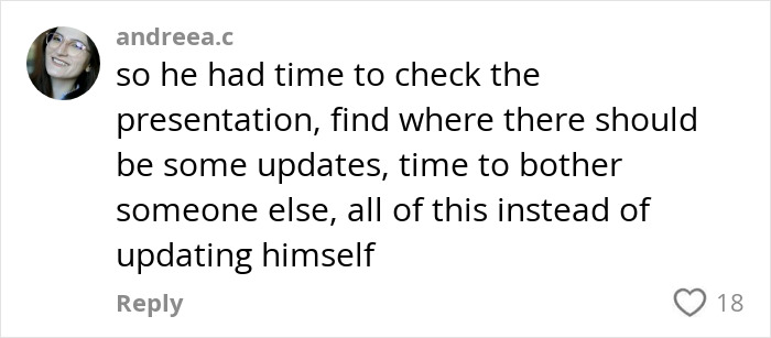 Comment discussing a toxic boss's behavior during a vacation. Comment discussing a toxic boss's behavior during a vacation.