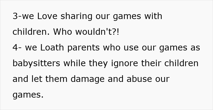Pizza place expresses frustration over unruly kids and parents neglecting them, leading to damaged games. Pizza place expresses frustration over unruly kids and parents neglecting them, leading to damaged games.