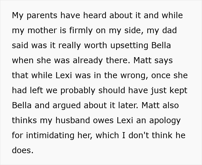 Discussion about family disagreement over a woman leaving her kid without permission. Discussion about family disagreement over a woman leaving her kid without permission.