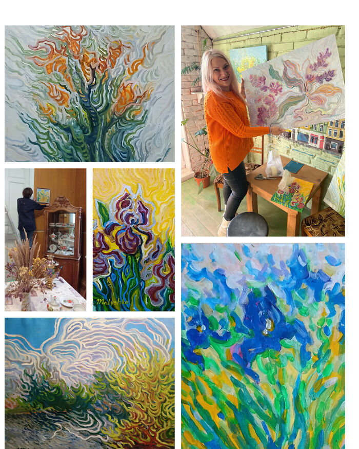 I Paint Flowers To Wake Up Trees And Plants After Winter (10 Pics)