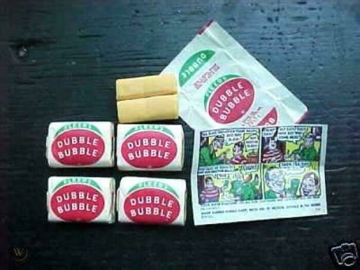 Vintage Dubble Bubble gum with classic comic strip wrapper, a nostalgic pic reflecting memories from the past.