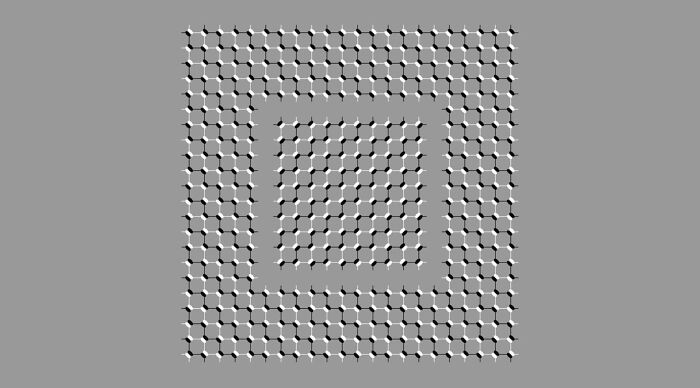 Optical illusion of a grid pattern creating a visual effect that resembles motion on a static image.