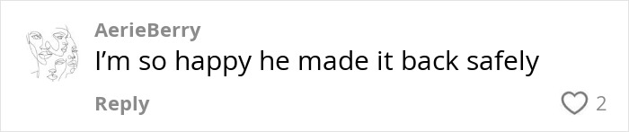 Comment praising NASA astronaut’s safe Earth return amidst health concerns. Comment praising NASA astronaut’s safe Earth return amidst health concerns.