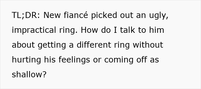 People Are Ready To Shred This Woman For Not Liking Her Engagement Ring, Until They See The Photo People Are Ready To Shred This Woman For Not Liking Her Engagement Ring, Until They See The Photo