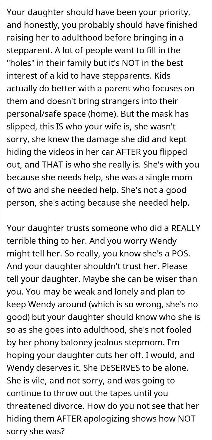 Text about a man planning to surprise his daughter with tapes of her late mother, revealing family tensions. Text about a man planning to surprise his daughter with tapes of her late mother, revealing family tensions.