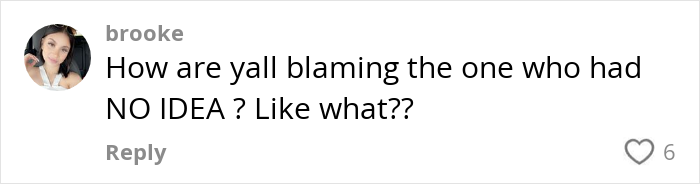 Comment questioning blame in wedding proposal controversy. Comment questioning blame in wedding proposal controversy.