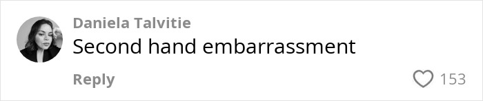 Comment by Daniela Talvitie reads "Second hand embarrassment," related to interviews amid Brazilian controversy. Comment by Daniela Talvitie reads "Second hand embarrassment," related to interviews amid Brazilian controversy.
