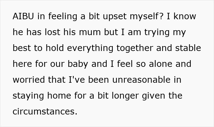 Text message expressing a wife’s struggle to prioritize baby's health over attending MIL's funeral. Text message expressing a wife’s struggle to prioritize baby's health over attending MIL's funeral.