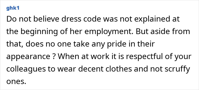 Text highlighting workplace dress code concerns related to trainers. Text highlighting workplace dress code concerns related to trainers.