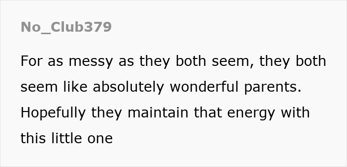 Text comment discusses perception of Megan Fox and MGK as parents following "Celestial Seed" announcement. Text comment discusses perception of Megan Fox and MGK as parents following "Celestial Seed" announcement.