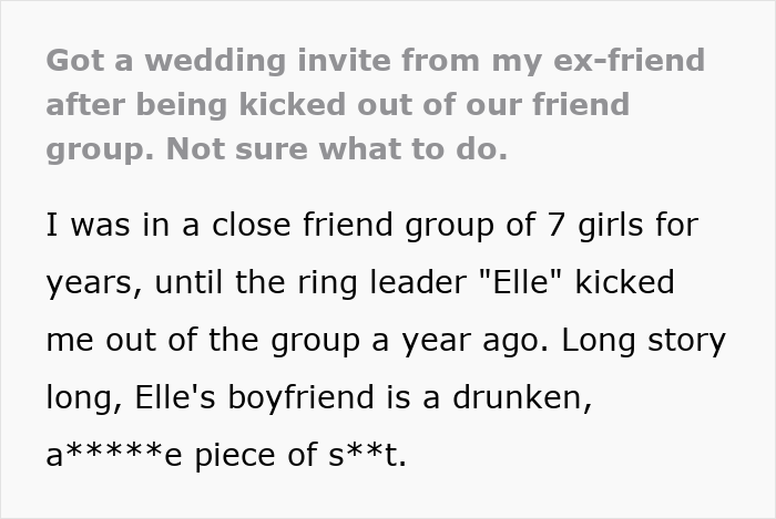 Wedding invitation dilemma after ex-GF's cousin announcement; unsure of attending. Wedding invitation dilemma after ex-GF's cousin announcement; unsure of attending.