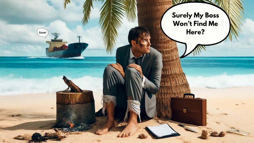 "I Escaped To A Deserted Island On Vacation&hellip; But My Boss Still Found Me"